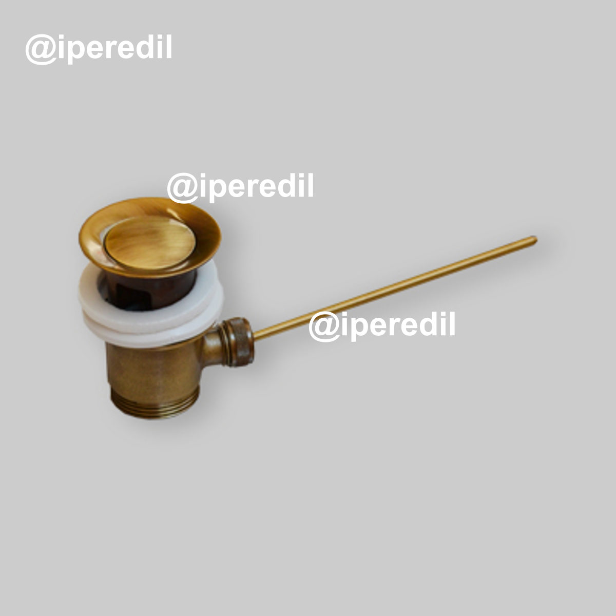 PILETTA DI SCARICO SALTARELLO "NORTON" BRONZATO CON TROPPO PIENO 1"1/4