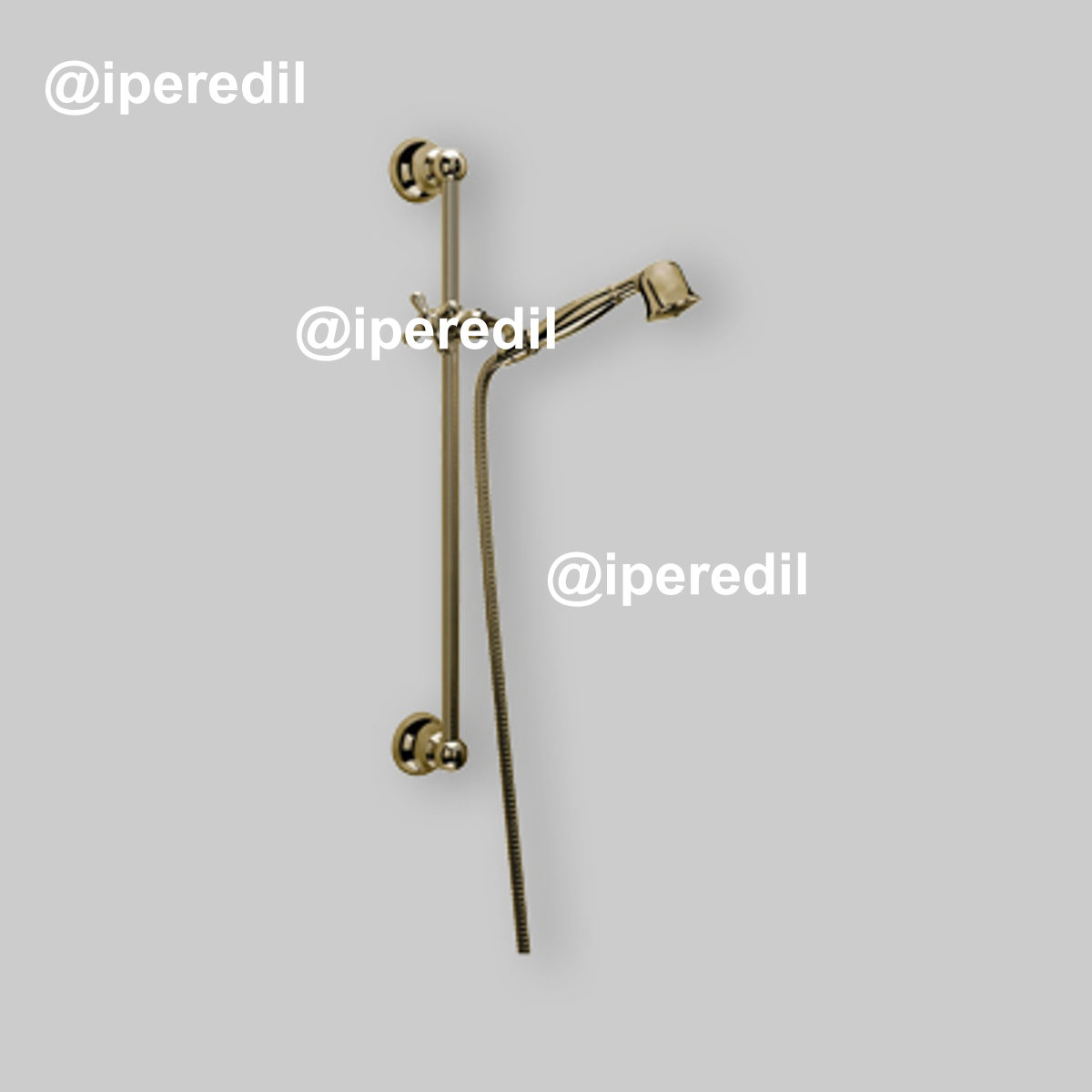 SET SALISCENDI "OLD STYLE" IN OTTONE BRONZATO Completo