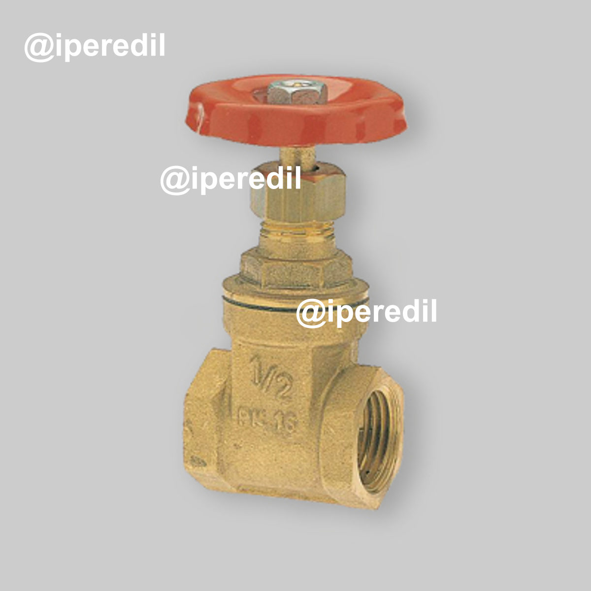 SARACINESCA IN OTTONE STAMPATO A PASSAGGIO TOTALE PN20 2" F/F