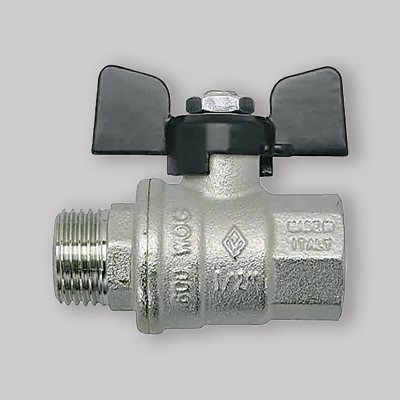 VALVOLE A SFERA P. TOTALE M-F FARFALLA ALLUMINIO BUGATTI 3/8" DN 10 PN 64