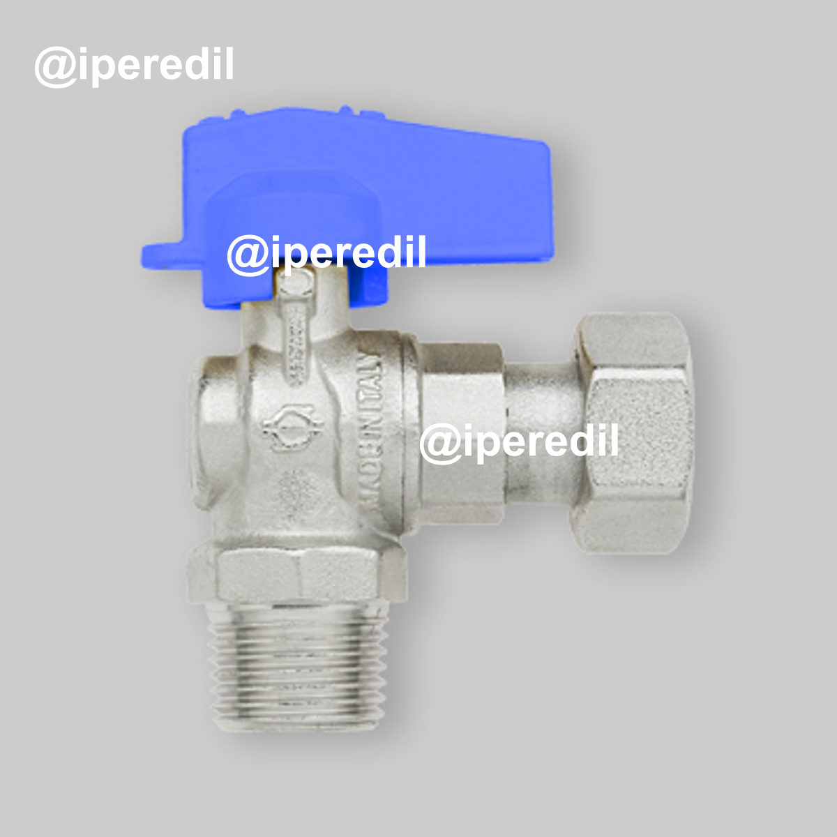 RUBINETTO A SFERA SQUADRA PASSAGGIO TOTALE MASCHIO-DADO GIREVOLE FIV 1/2"M x 1/2"G