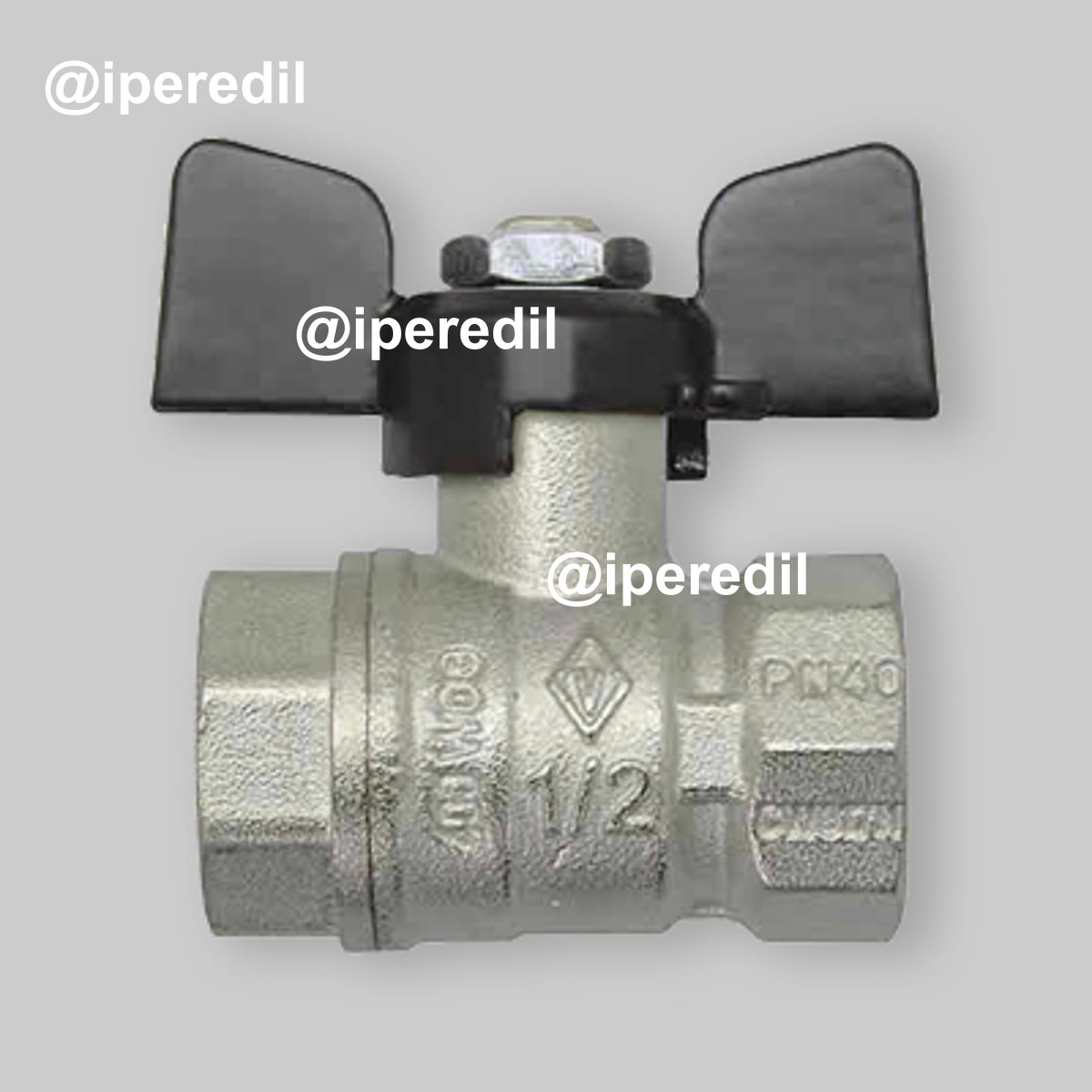 VALVOLA A SFERA PASSAGGIO STANDARD F/F A FARFALLA BUGATTI 1/2" - PN40 - 20562202
