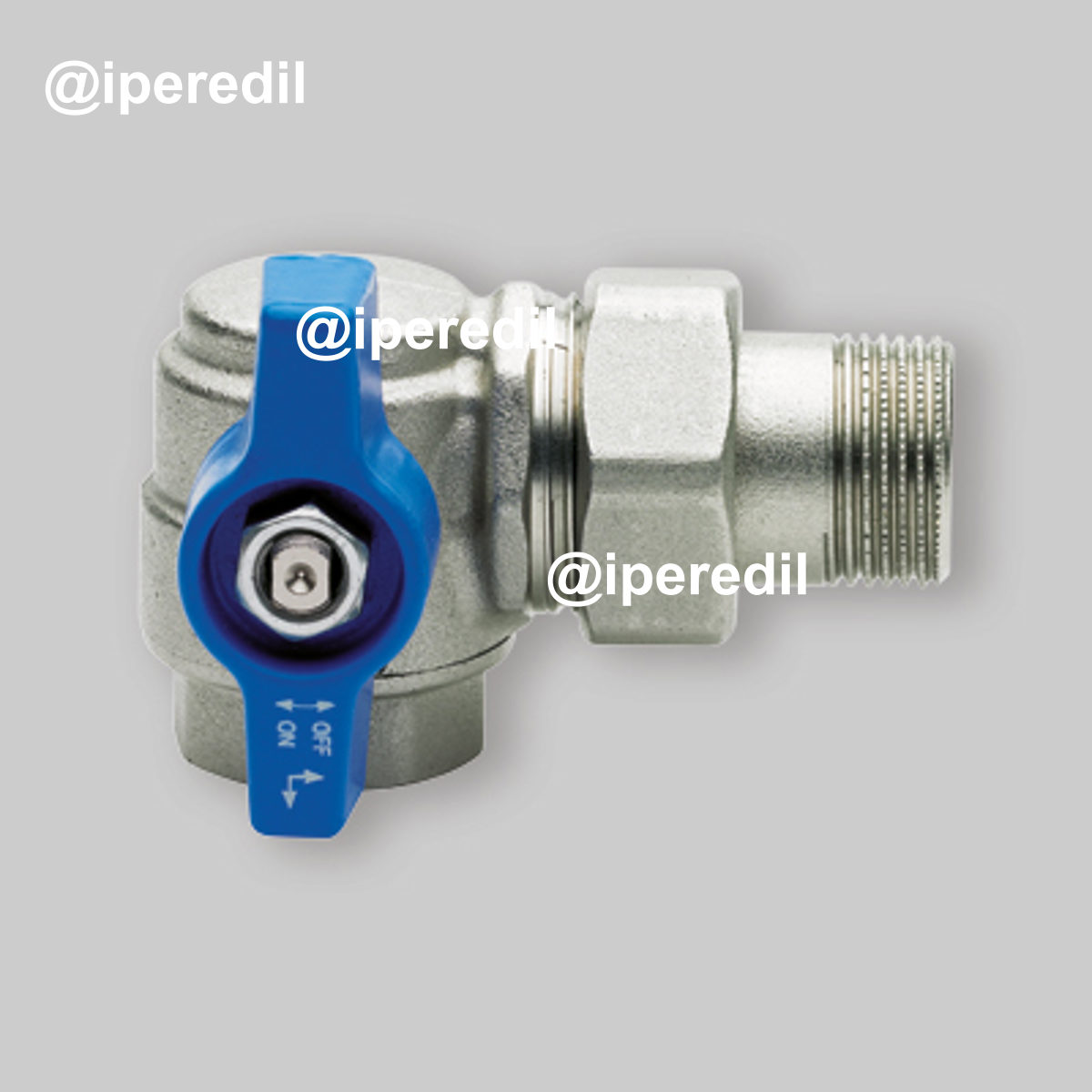 VALVOLA A SFERA PASS. TOTALE A SQUADRO PER COLLETTORI CON PRESA FRONTALE DX 1" - PN40