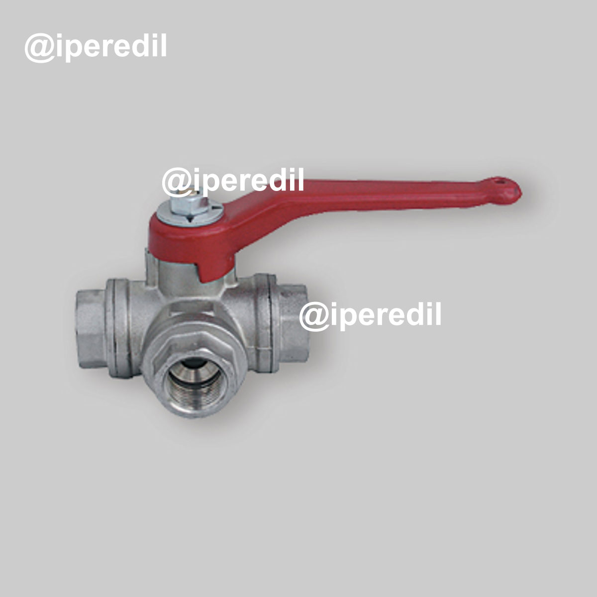 VALVOLA A SFERA FORATA PASSAGGIO TOTALE A 3 VIE DEVIAZIONE DEL FLUSSO L 1"1/4 - PN40