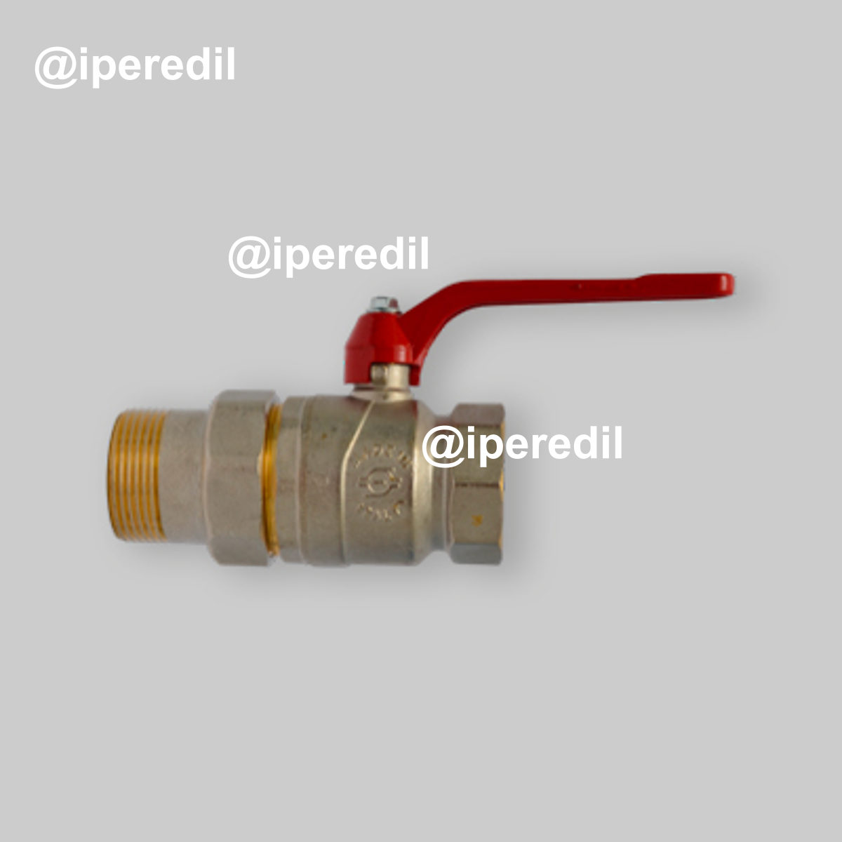 VALVOLA A SFERA PASSAGGIO TOTALE M/F CON BOCCHETTONE E LEVA FIV 3/4" - PN40