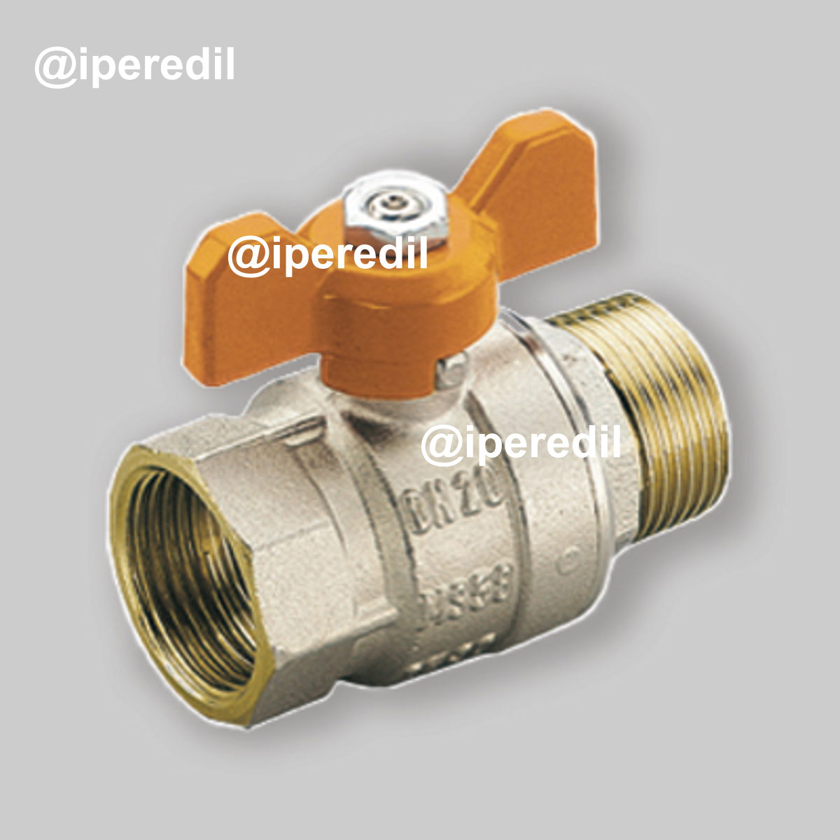 VALVOLA A SFERA PASSAGGIO TOTALE PER SOLARE MF A FARFALLA 1/2" - PN50