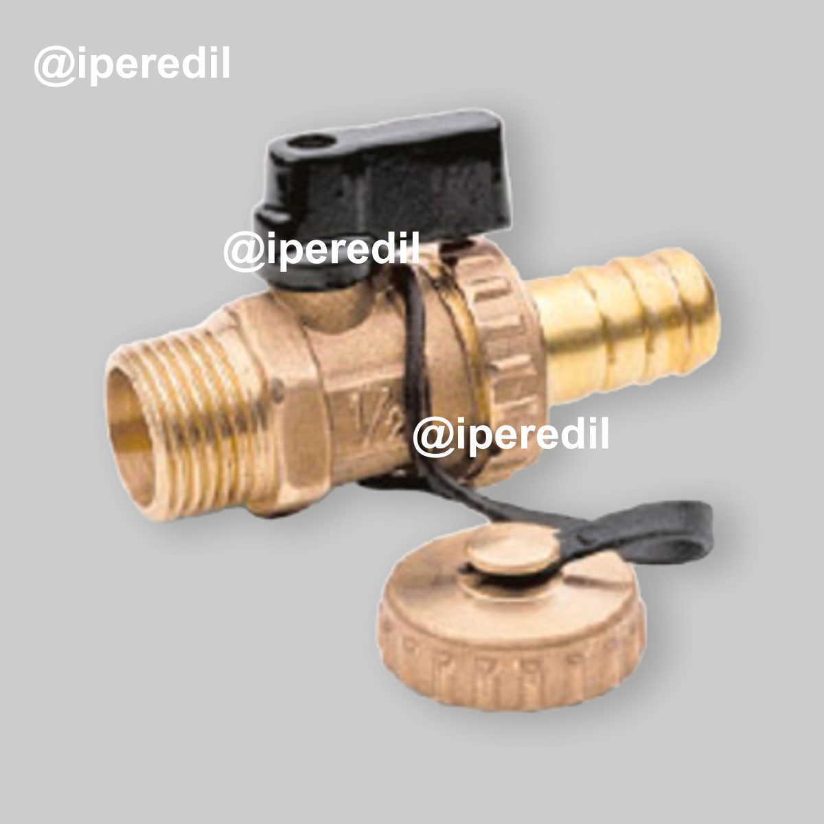 RUBINETTO A SFERA PER SCARICO CALDAIA CON COMANDO A LEVA APM 3/4" - Ottone Giallo