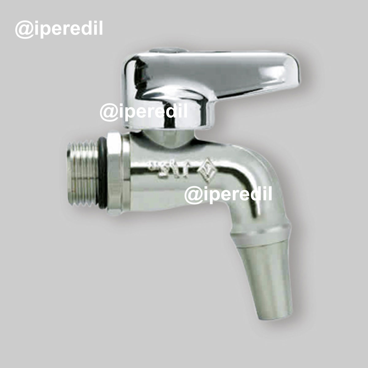 RUBINETTO A SFERA PER CONTENITORI ACCIAIO USO ALIMENTARE BUGATTI 3/8" - DN10 - 20568202