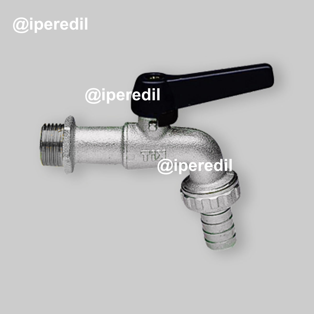 RUBINETTO PORTAGOMMA A SFERA LEGGERO "EKO KIT" CON LEVA IN ALLUMINIO 1/2"