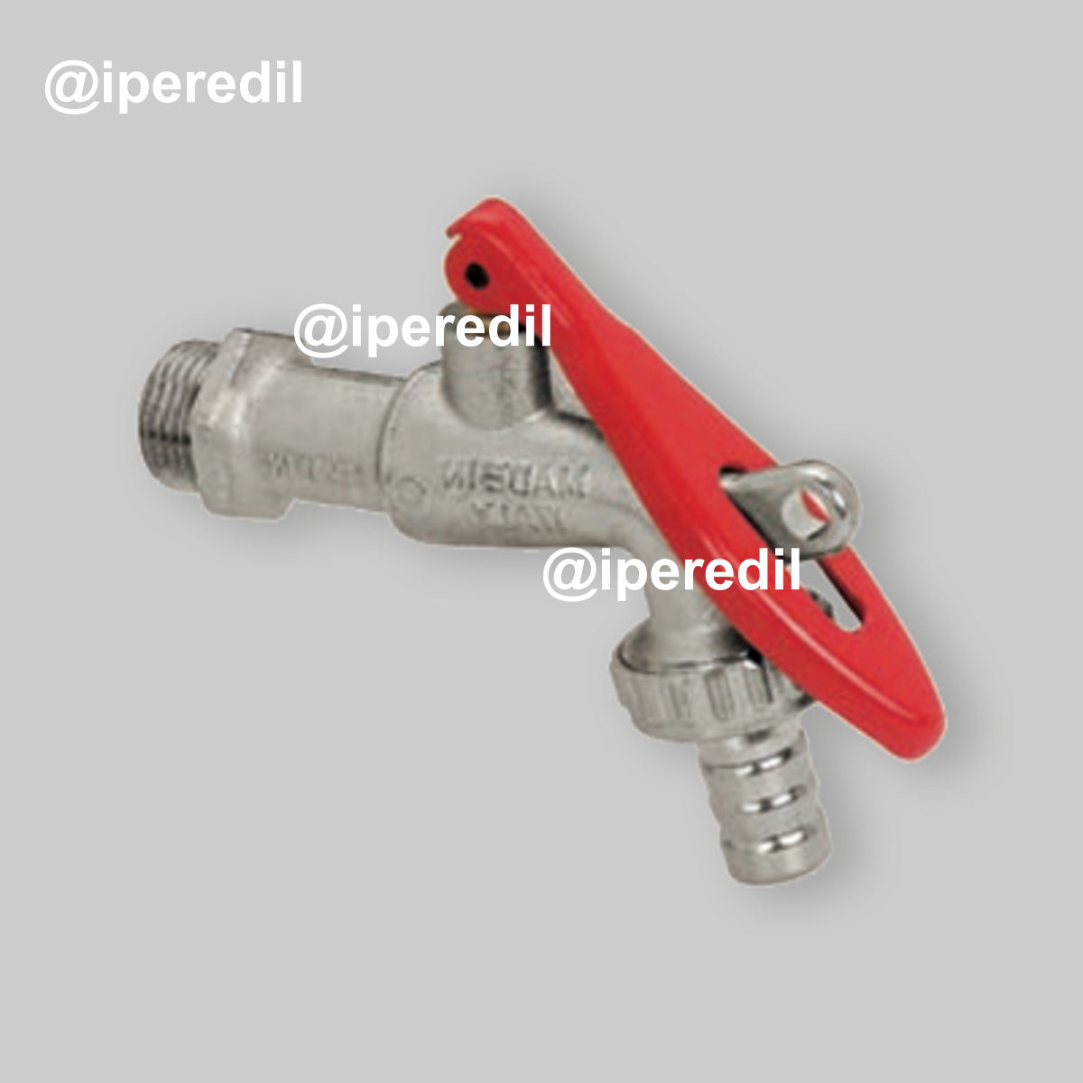 RUBINETTO PORTAGOMMA A SFERA CON LEVA LUCCHETTABILE BUGATTI 1/2" - DN10