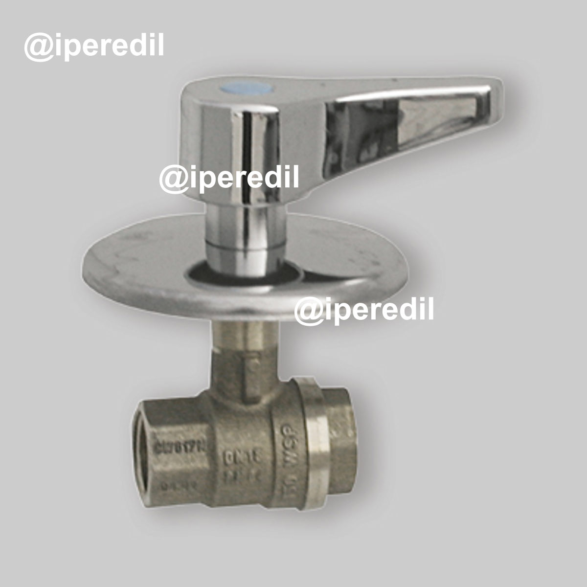 VALVOLA A SFERA DA INCASSO F-F CON LEVA E ROSONE FIV 3/4" - Cromata