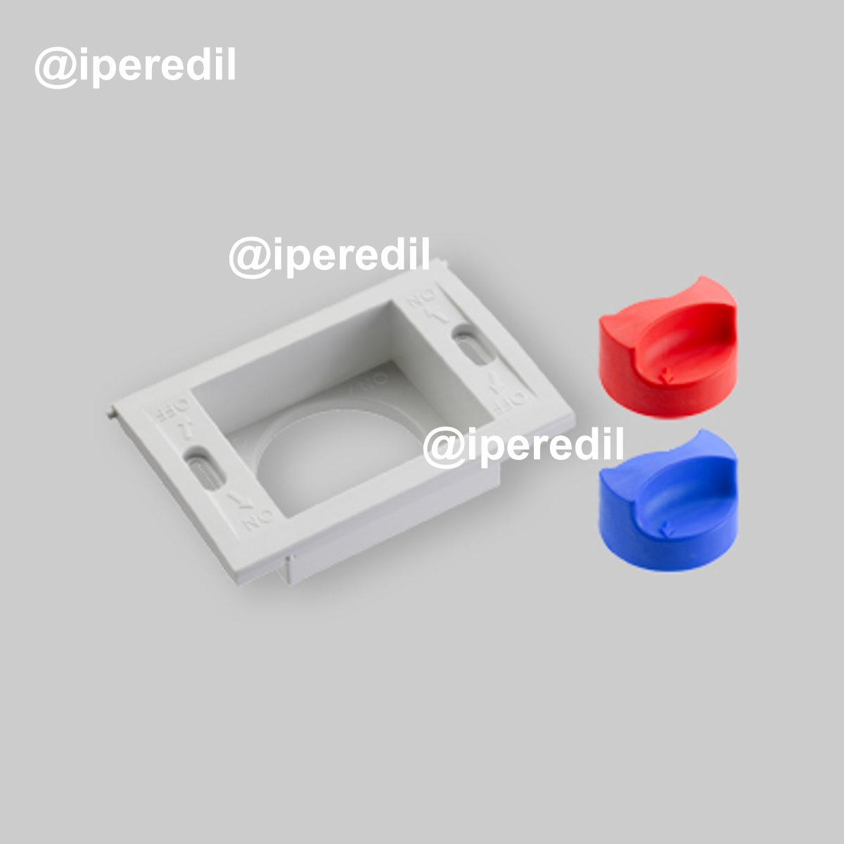 KIT DI SUPPORTO PORTINA CON MANOPOLE PER VALVOLA AD INCASSO "WATER BOX 2.0" FIV -