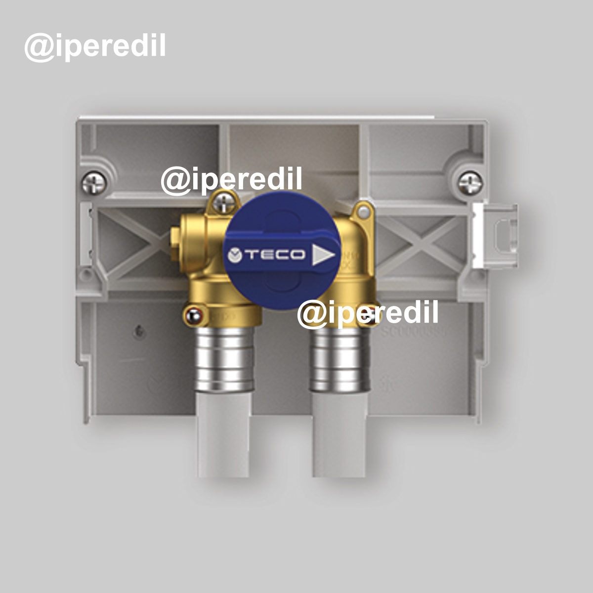VALVOLA DI INTERCETTAZIONE DOPPIA PER IMPIANTI SANITARI K4.1 TECO Fastec - 1/2"