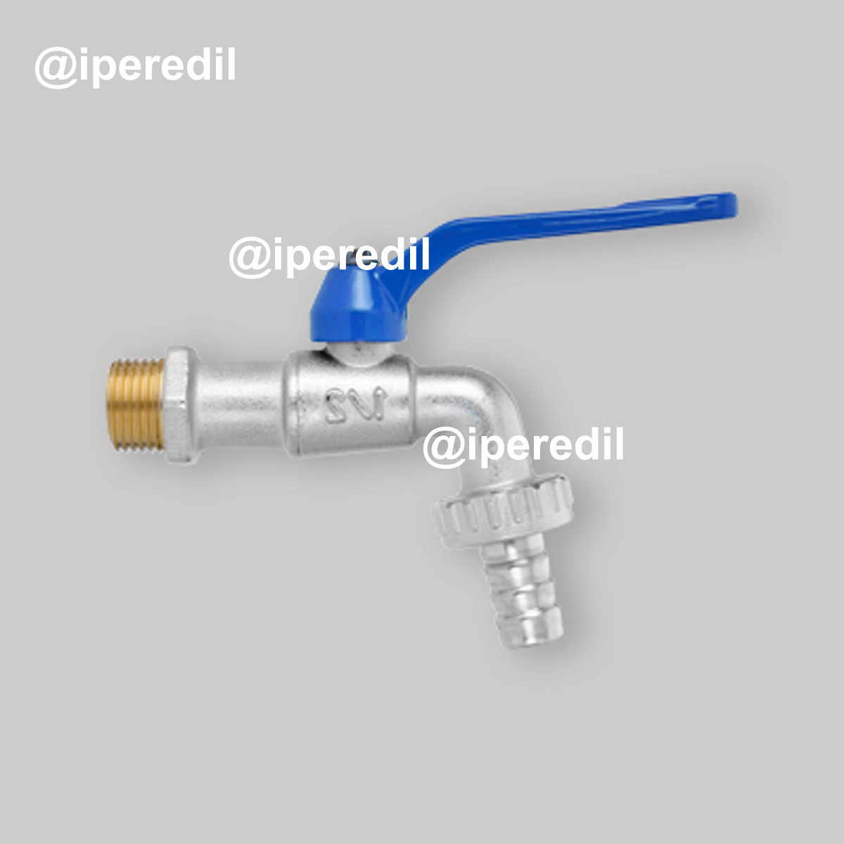 RUBINETTO PORTAGOMMA A SFERA "GARDEN EXPORT" CON LEVA IL ALLUMINIO FIV 1/2"x3/4" - PN15