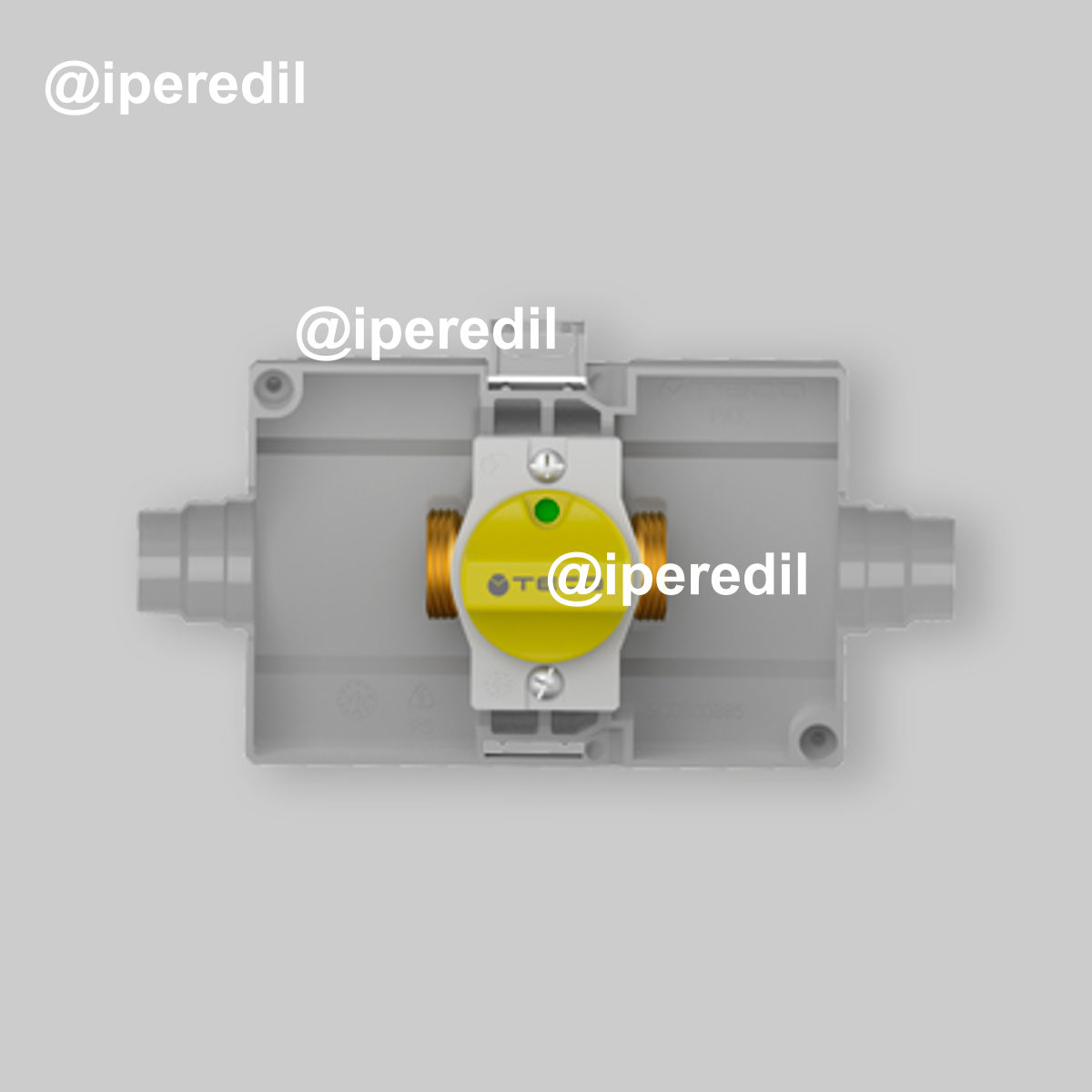 RUBINETTO DI INTERCETTAZIONE GAS DA INCASSO DIRITTO K2.0 TECO 3/4" - DN15