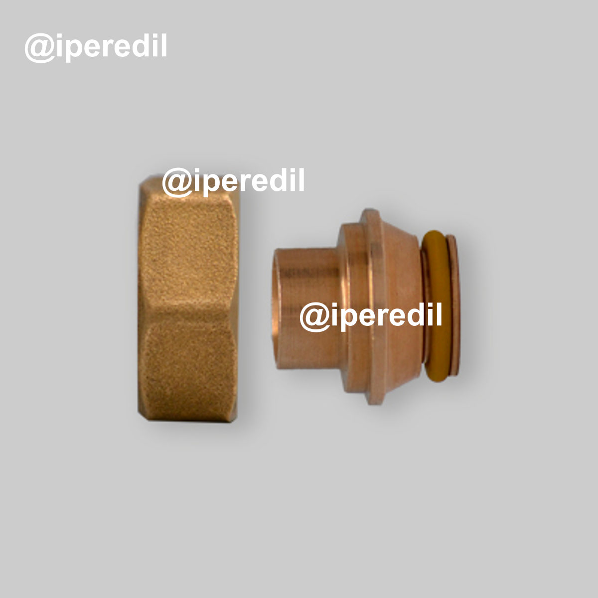 RACCORDO RAME A SALDARE IN BRONZO TECO 3/4" x Ø14 mm