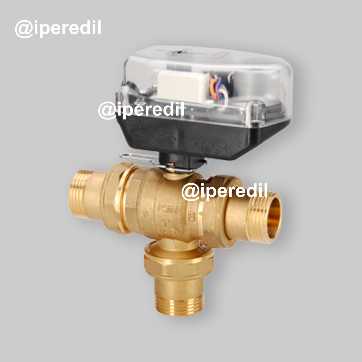 VALVOLA DI ZONA A SFERA MOTORIZZATA 3 VIE CON SERVOCOMANDO E RELE ICMA 1/2" M - 230V - 20584002