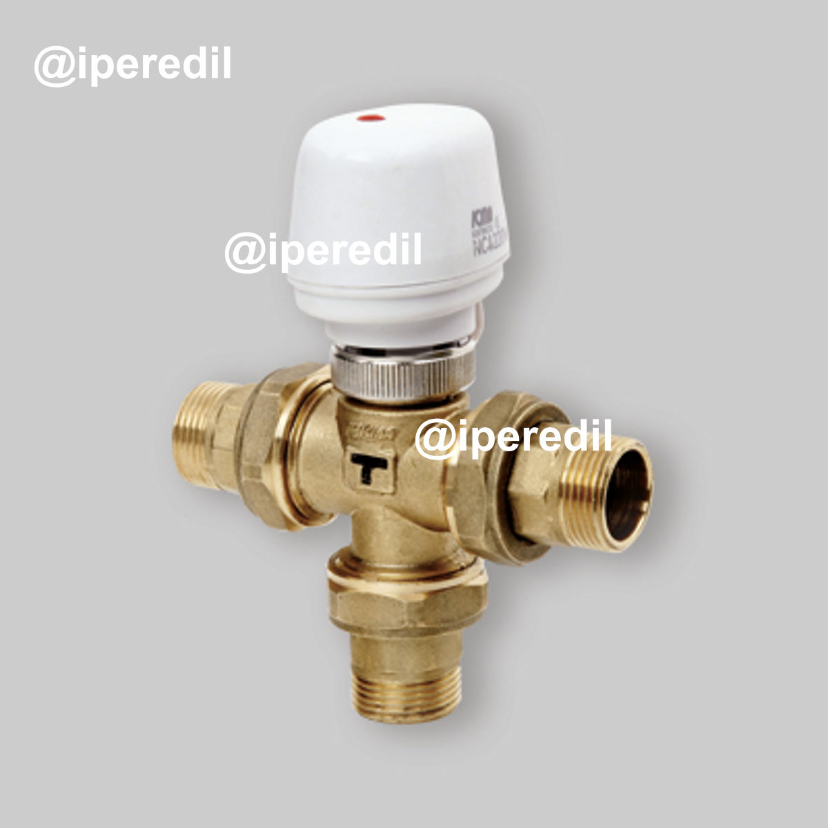 VALVOLA DI ZONA 3 VIE A PISTONE CON ATTUATORE ELETTROTERMICO ICMA 3/4" M - 230V