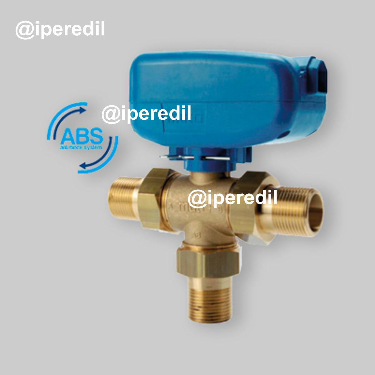 VALVOLA DEVIATRICE/MISCELATRICE MOTORIZZATA A 3 VIE "TMO 3" 1/2" - PN10