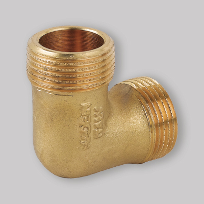 GOMITO MASCHIO/MASCHIO OTTONE GIALLO 1"