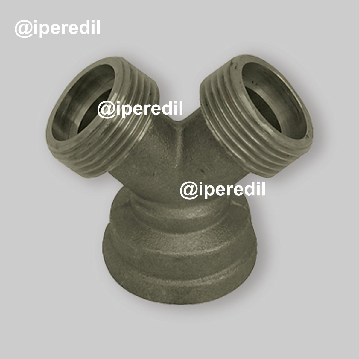 RACCORDO A 3 VIE IN OTTONE GIALLO 3/4" F/M/M