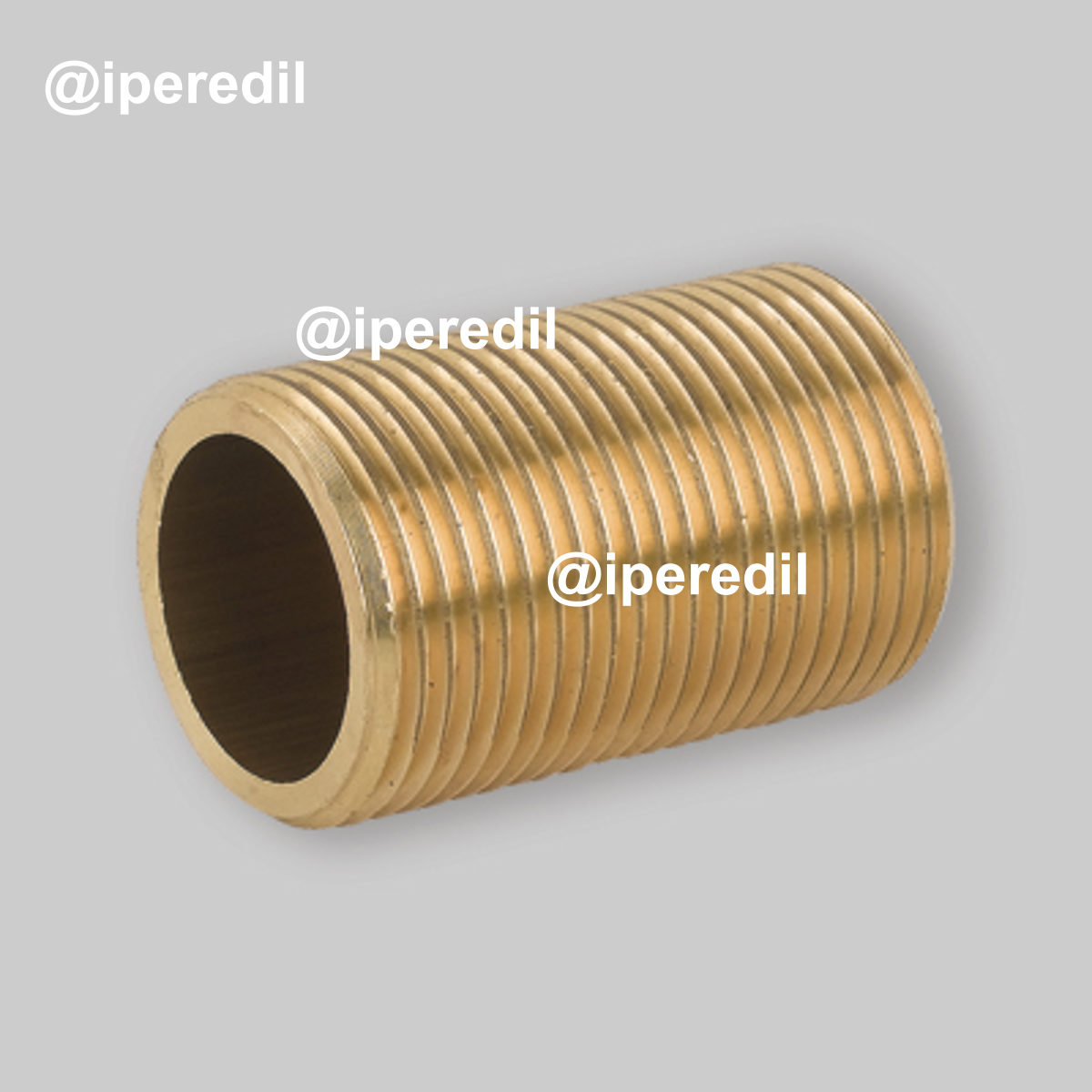 NIPLES TUTTO FILETTATO MASCHIO IN OTTONE GIALLO 3/4"