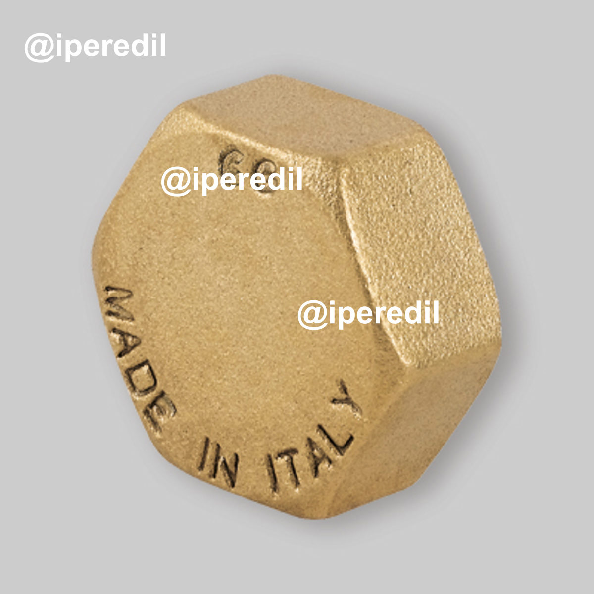 TAPPO FEMMINA ESAGONALE IN OTTONE GIALLO 3/8"