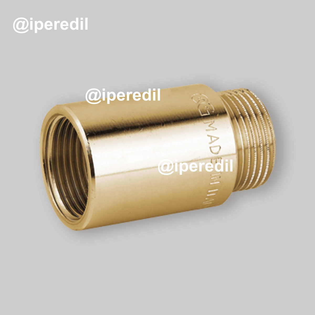 PROLUNGA MASCHIO/FEMMINA DA 3/8" IN OTTONE GIALLO L.10 mm