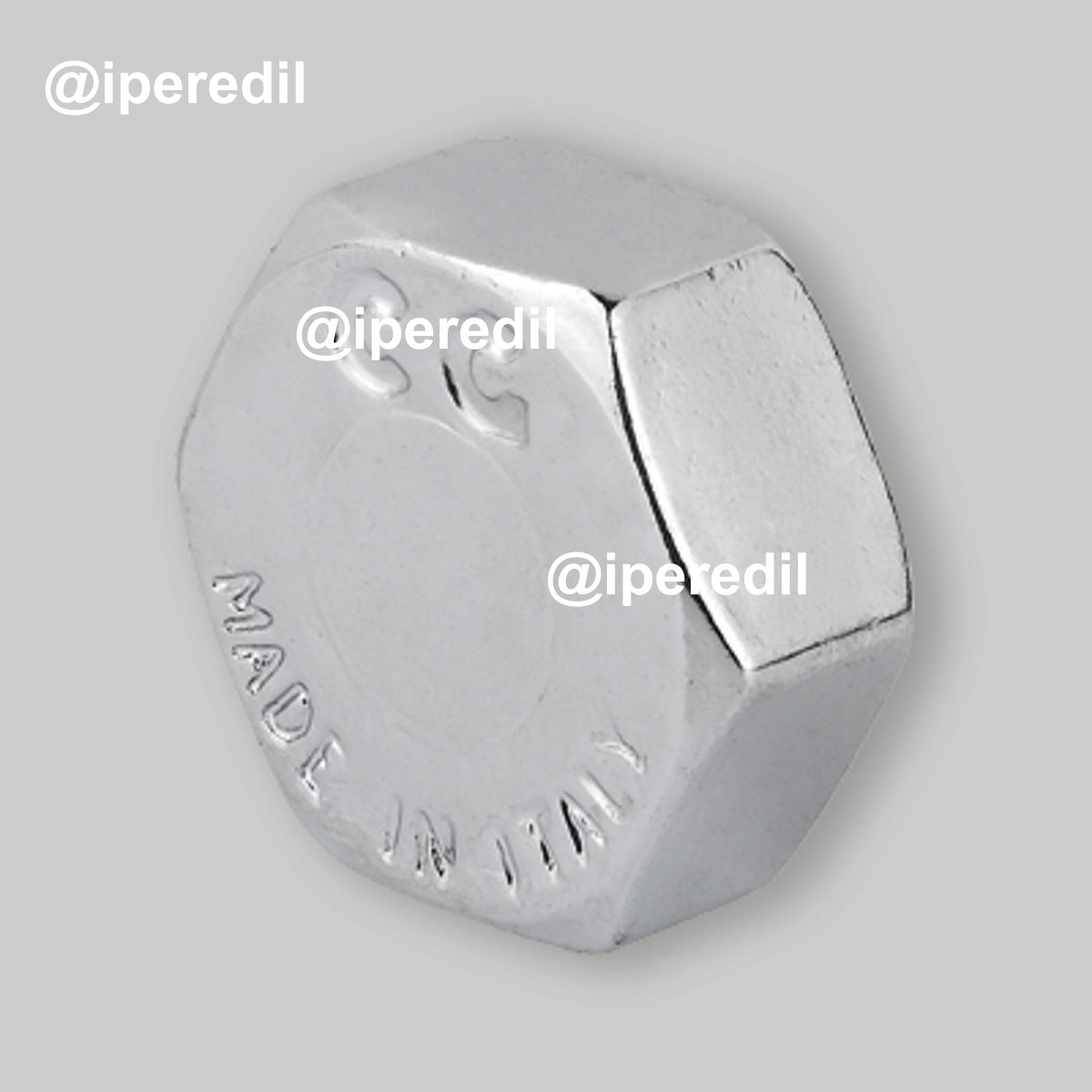 TAPPO FEMMINA ESAGONALE IN OTTONE CROMATO 1/2"