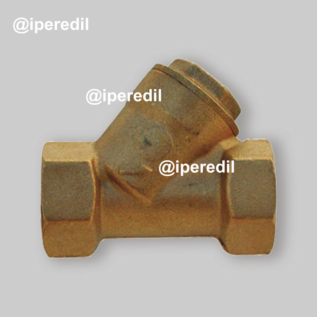 FILTRO A Y FEMMINA/FEMMINA IN OTTONE GIALLO TIEMME 1" DN25 - PN20