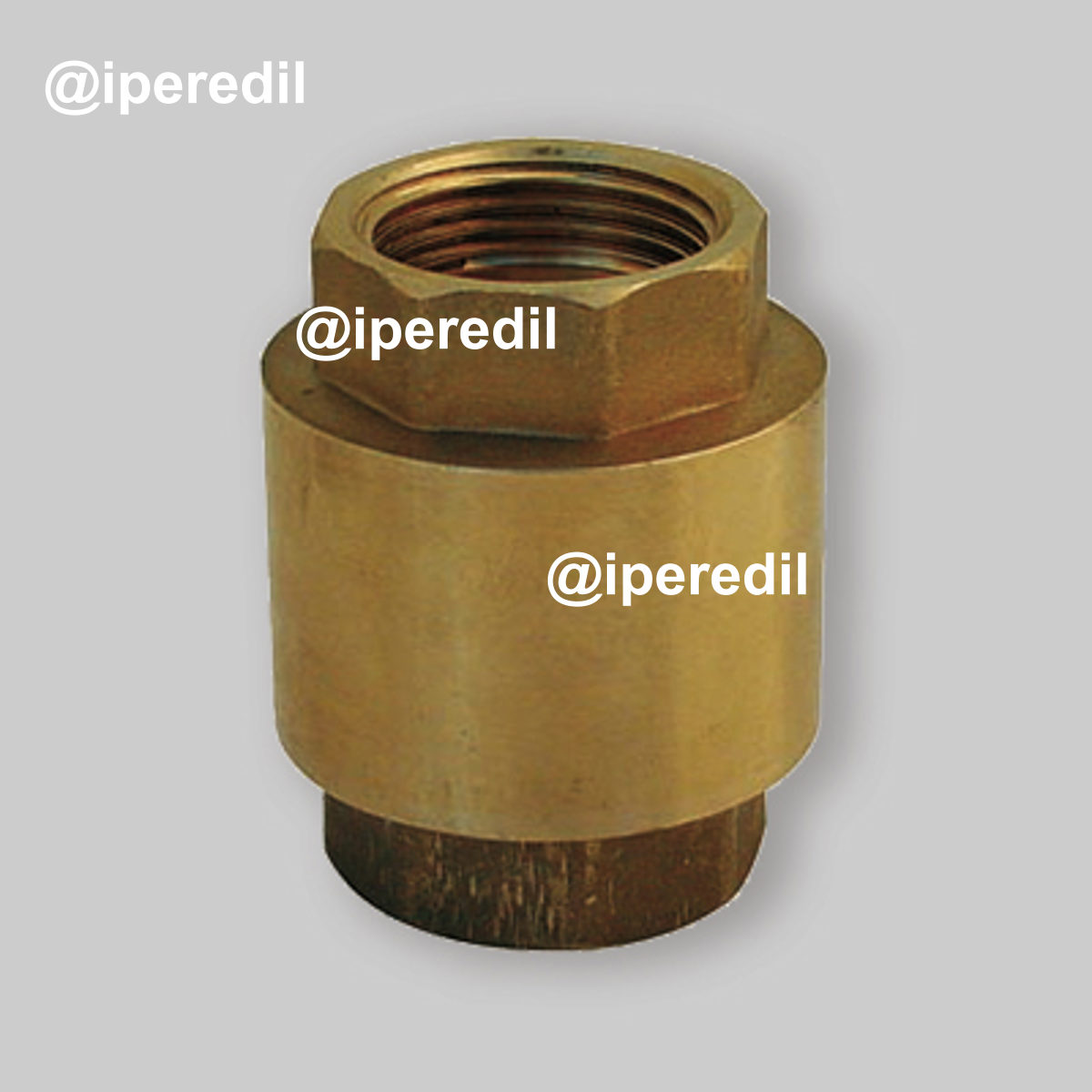 VALVOLA DI RITEGNO A MOLLA F/F CON OTTURATORE METALLICO 3/4" DN20 - PN25