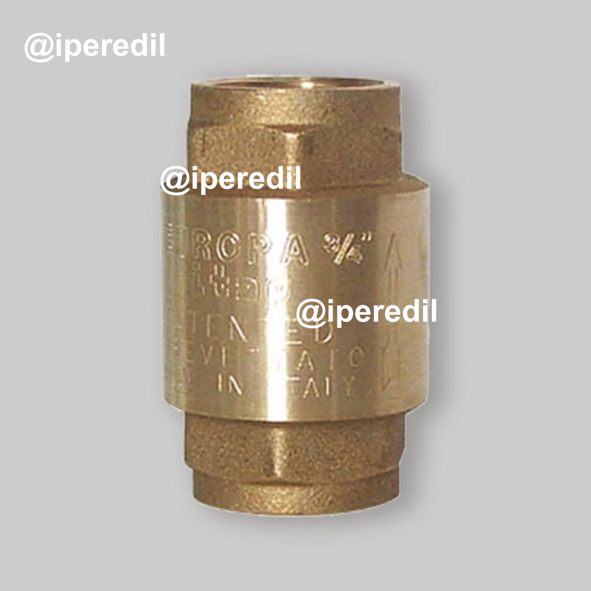 VALVOLA DI RITEGNO FEMMINA/FEMMINA "EUROPA" ITAP IN OTTONE 1" DN25 - PN25