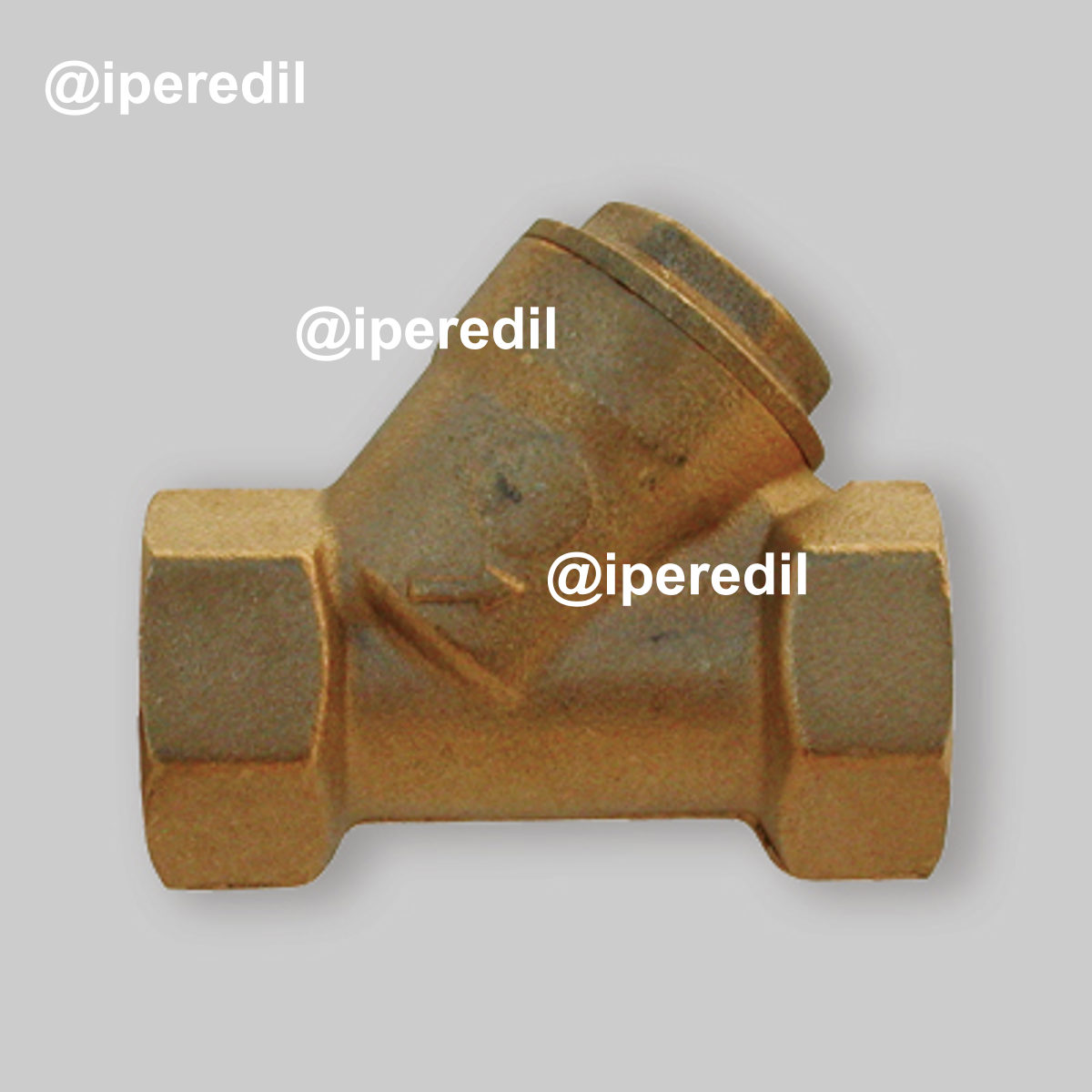 FILTRO A Y FEMMINA/FEMMINA IN OTTONE CON FILTRO INOX APM 1"1/2