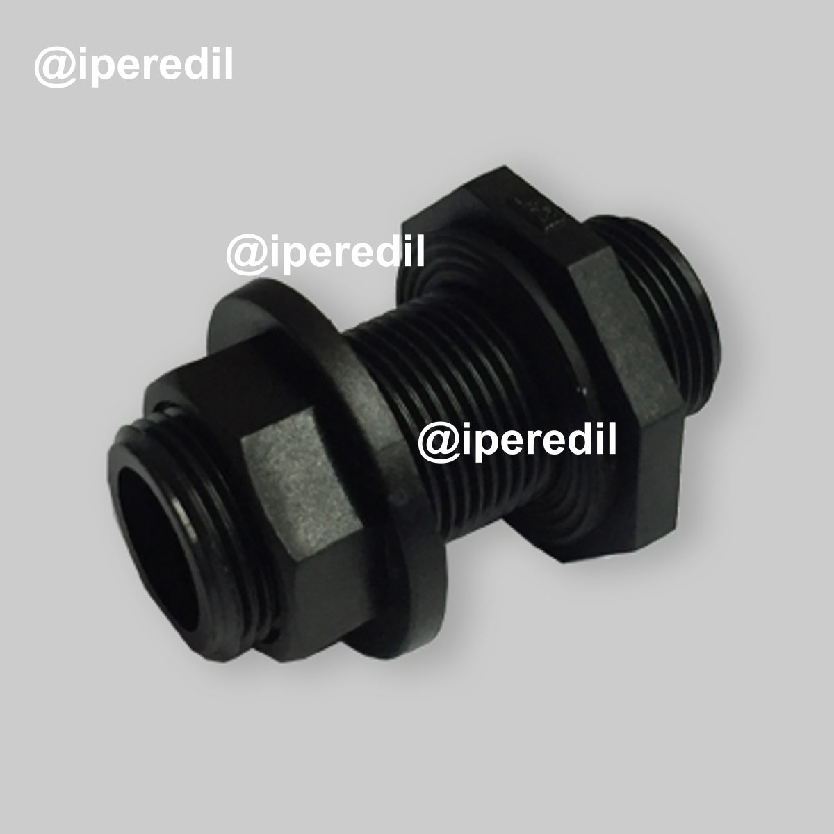 ATTACCO PER SERBATOIO DIRITTO MASCHIO/MASCHIO IN PP 3/4"