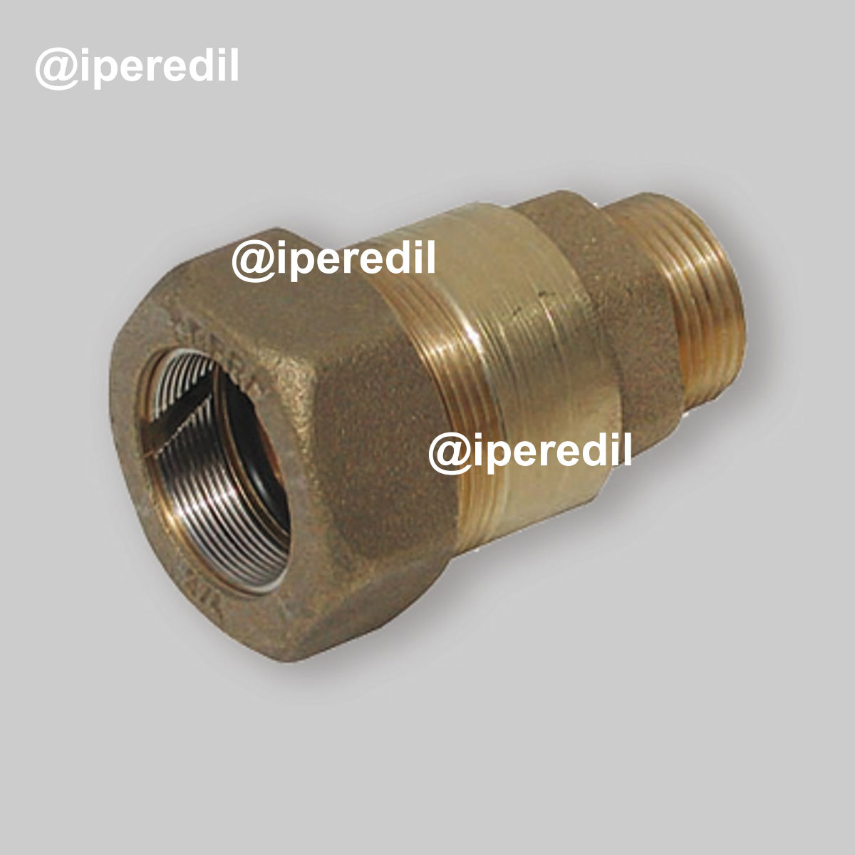 RACCORDO A COMPRESSIONE DIRITTO MASCHIO "IRONFIT" PER TUBI DI ACCIAIO TIEMME 1"1/2