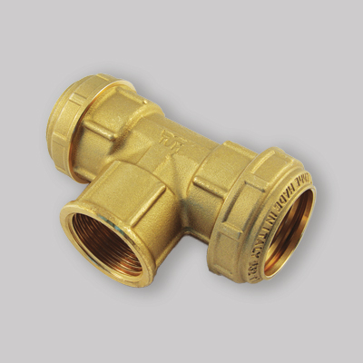 RACCORDO A TEE FEMMINA PER TUBO POLIETILENE PN 25 TIEMME 63x2"x63