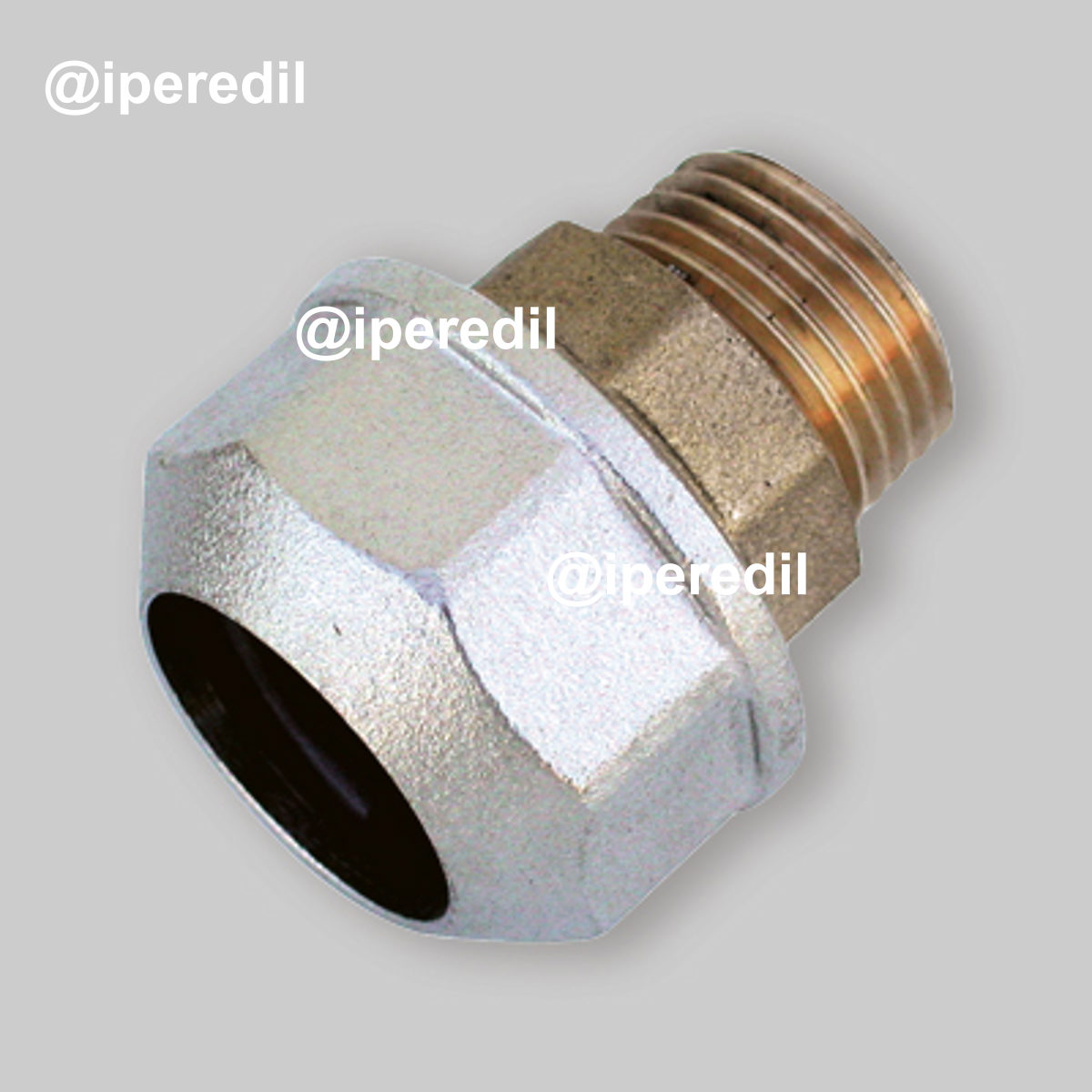 RACCORDO DIRITTO MASCHIO DI GIUNZIONE TUBO POLIETILENE-FERRO 3/4" x Ø25 mm