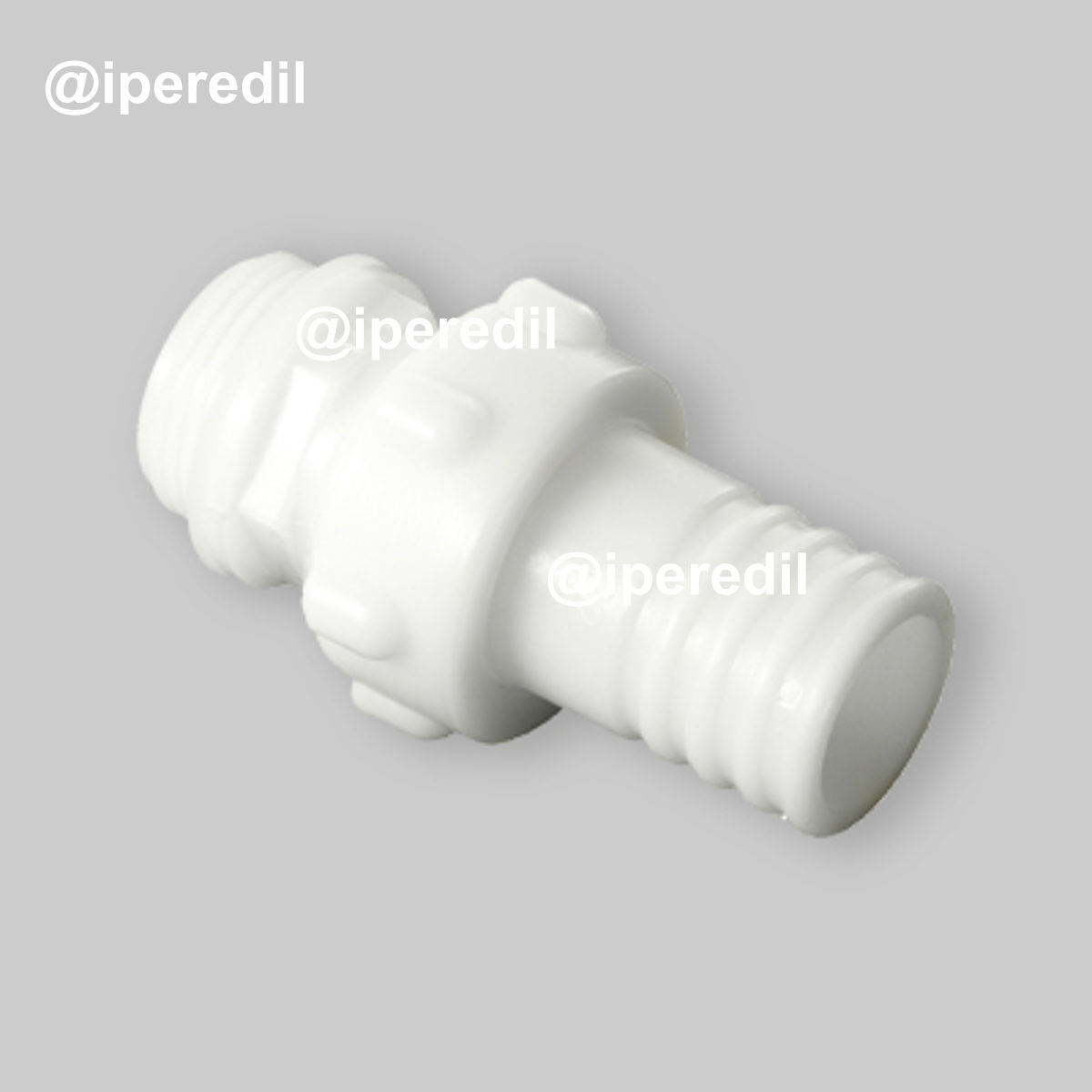 RACCORDO 3 PEZZI DIRITTO MASCHIO/PORTAGOMMA IN PA 1"1/2 x Ø50 mm - 20602022