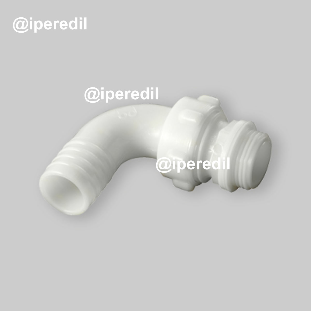 RACCORDO 3 PEZZI CURVO MASCHIO/PORTAGOMMA IN PA 1" x Ø35 mm - 20602210