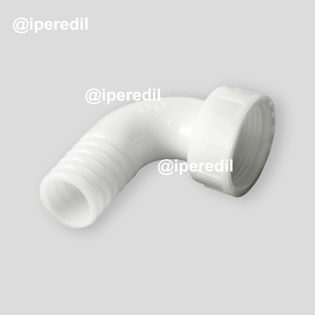 PORTAGOMMA CURVO 90° FEMMINA CON GHIERA GIREVOLE IN PA Ø35x35 - F45x3 - 20602608