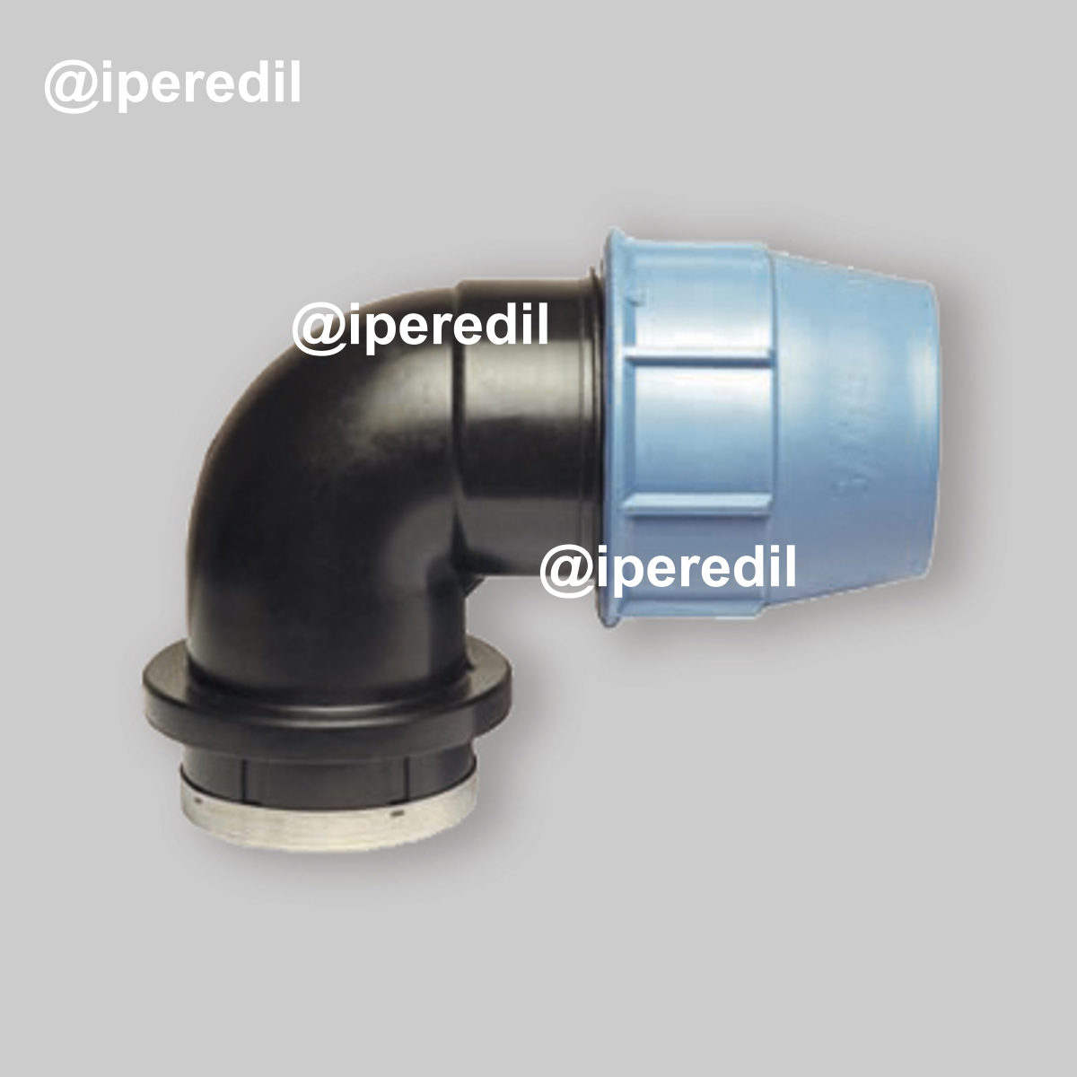 GOMITO FEMMINA A COMPRESSIONE PER TUBO POLIETILENE UNIDELTA Ø32 x 1"1/4 - PN16* - 20603422