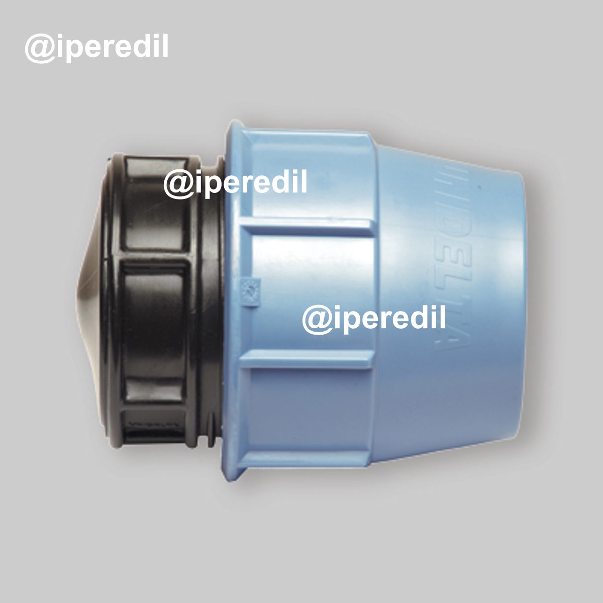 TAPPO DI FINE LINEA A COMPRESSIONE PER TUBO POLIETILENE UNIDELTA Ø63 - PN16