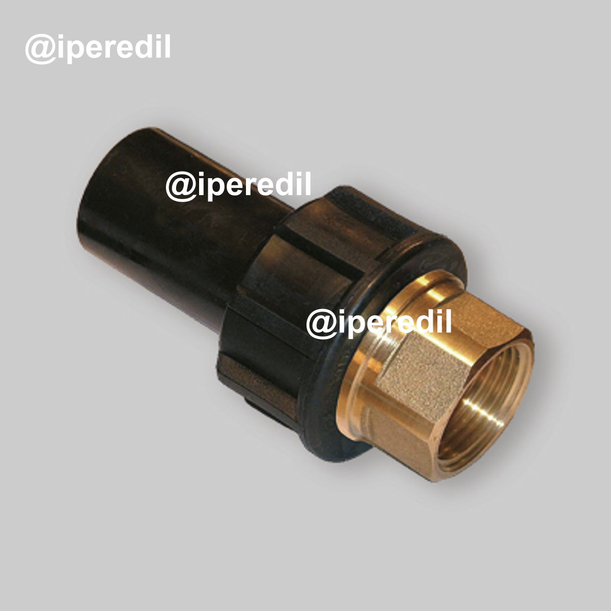 GIUNTO DI TRANSIZIONE OTTONE-PE FILETTATO FEMMINA PER ACQUA E GAS UNIDELTA Ø25 x 3/4"F