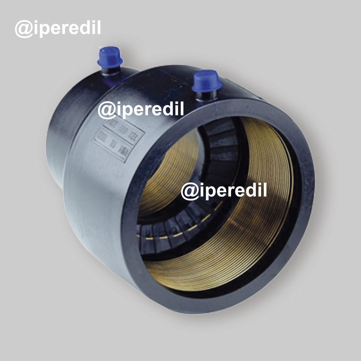 MANICOTTO RIDOTTO ELETTROSALDABILE PER TUBO POLIETILENE ACQUA E GAS UNIDELTA Ø90x63 mm