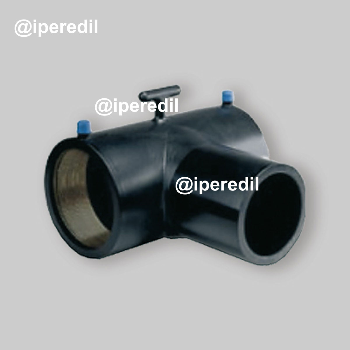 TEE ELETTROSALDABILE PER TUBO POLIETILENE ACQUA E GAS UNIDELTA Ø63x63x63 mm