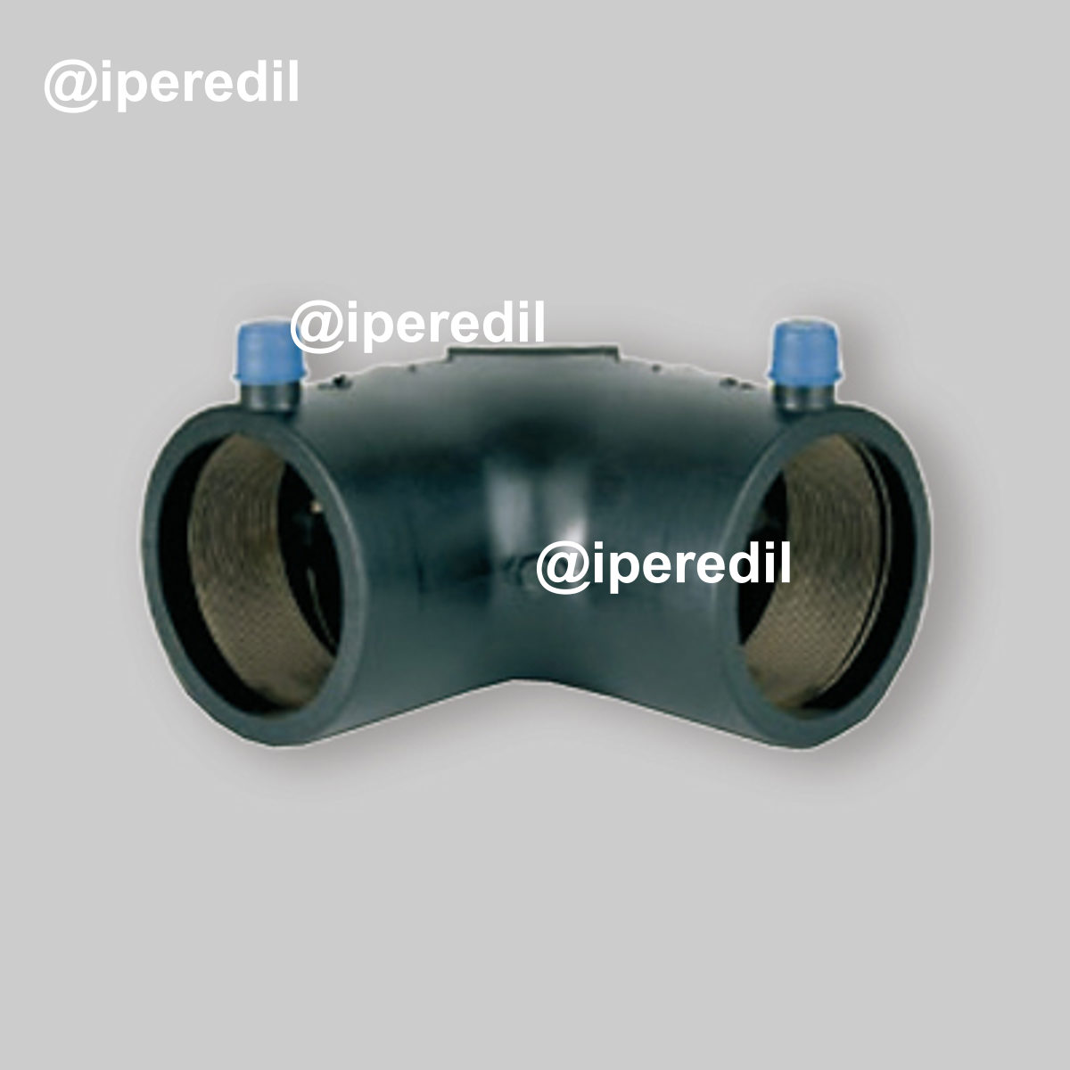 GOMITO A 90° ELETTROSALDABILE PER TUBO POLIETILENE ACQUA E GAS UNIDELTA Ø75 mm