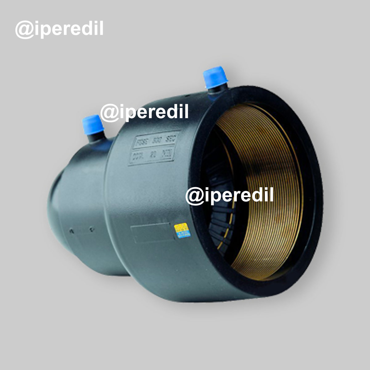 TAPPO DI FINE LINEA ELETTROSALDABILE PER TUBO POLIETILENE ACQUA E GAS UNIDELTA Ø90 mm