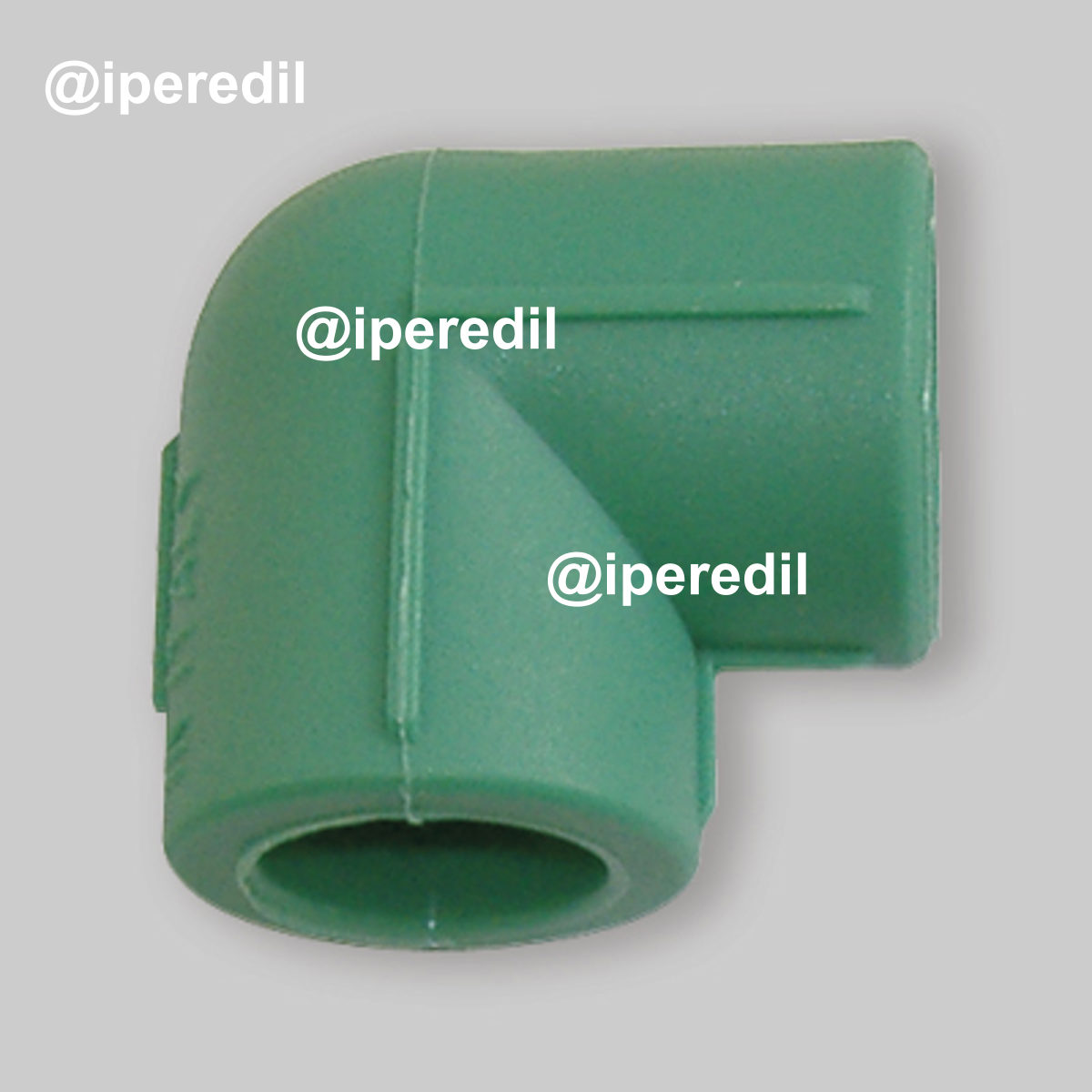 GOMITO A 90° FEMMINA/FEMMINA IN PPR VERDE PN25 Ø25x25 mm