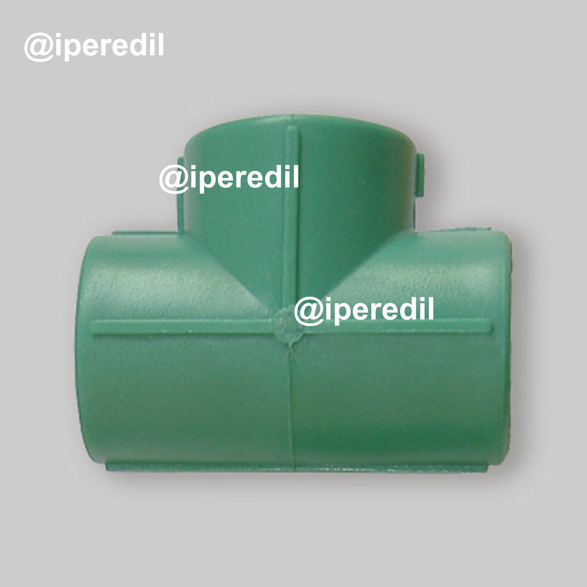 TEE FEMMINA RIDOTTO IN PPR VERDE PN 25 Ø25 x 20 x 25 mm