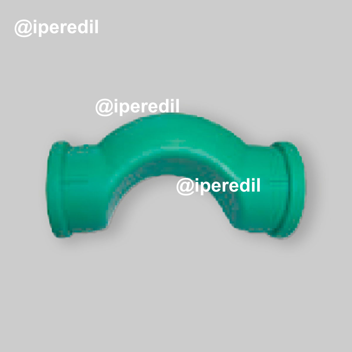 SORPASSO CORTO FEMMINA IN PPR VERDE PN25 Ø20x20 - L.87 mm